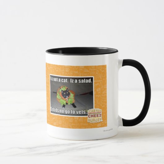 Mug Iz I pas un chat. Iz une salade (Droite)