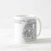 Mug Izapa Stela 5 (Devant droit)