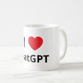 Mug J'❤️ ChatGPT (Devant droit)
