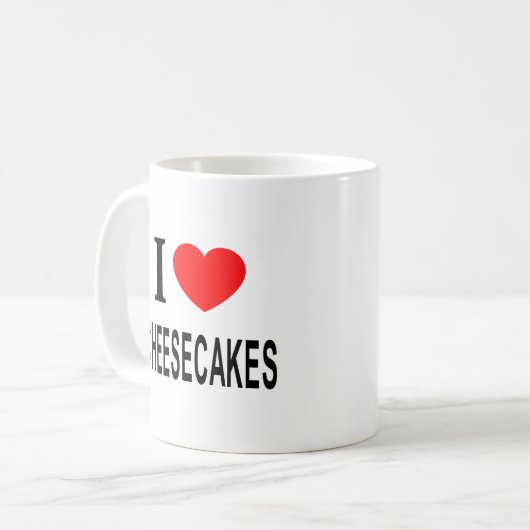 MUG J'❤️ CHEESECAKES J'AIME CHEESECAKES J'AIME CHEESEC (Devant gauche)