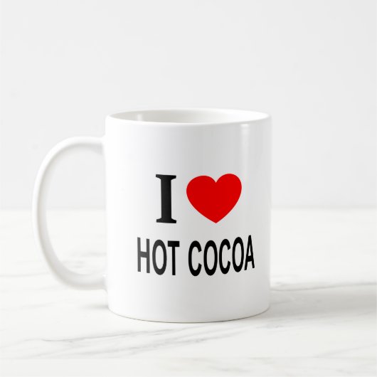 MUG J'❤️ CHOCOLAT CHAUD J'AIME CHOCOLAT CHAUD J'AIME C (Gauche)