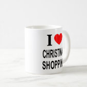 MUG J'❤️ CHRISTMAS SHOPPING J'AIME CHRISTMAS SHOPPING (Devant droit)