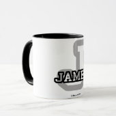 Mug J est pour James (Devant gauche)