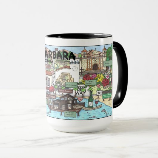 Mug J + G Gouttes de café (Devant droit)