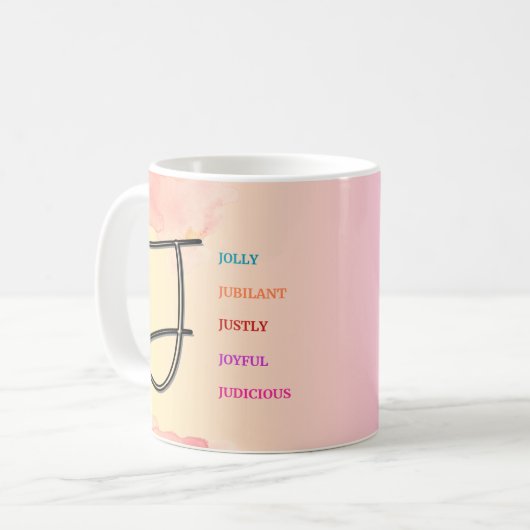 Mug "J" initial (11oz) (Devant gauche)
