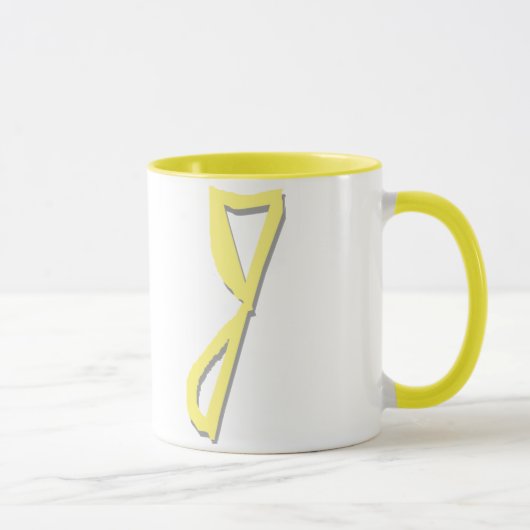 Mug J (Jaune) (Droite)