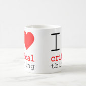 Mug J'❤️ la pensée critique v2 (Centre)