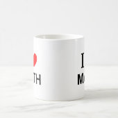 MUG J' ❤️ LES MATHS J'AIME LES MATHS J'ADORE LES MATHS (Centre)