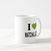 MUG J'❤️ MATCHA LATTE J'AIME MATCHA LATTE I COEUR MATC (Devant droit)