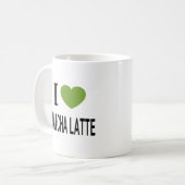 MUG J'❤️ MATCHA LATTE J'AIME MATCHA LATTE I COEUR MATC (Devant gauche)