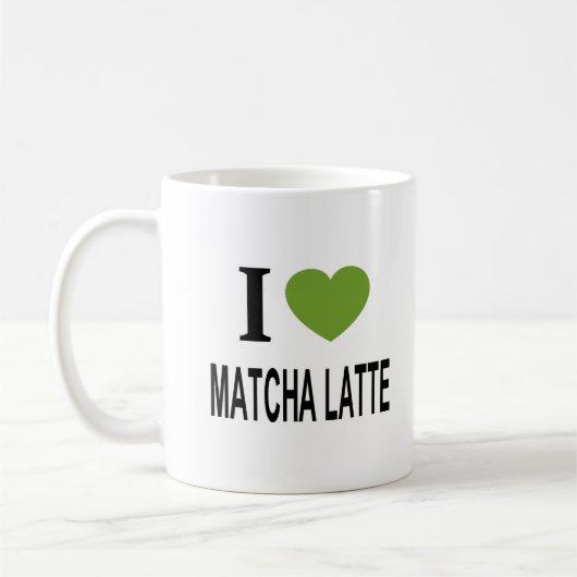 MUG J'❤️ MATCHA LATTE J'AIME MATCHA LATTE I COEUR MATC (Gauche)