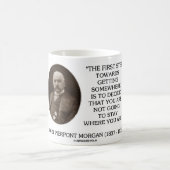 Mug J.P. Première étape de Morgan vers obtenir quelque (Centre)