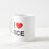 MUG J'❤️ RIZ J'AIME RIZ J'AIME RIZ (Devant gauche)