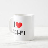 MUG J' ❤️ SCI - FI J'AIME SCI - FI J'AIME SCI - FI (Devant gauche)