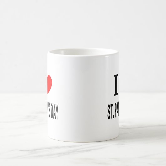 MUG J'❤️ ST. PATRICKS DAY I LOVE ST. PATRICKS DAY I HE (Centre)