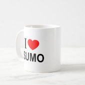 MUG J'❤️ SUMO J'AIME SUMO JE ❤️ SUMO (Devant gauche)