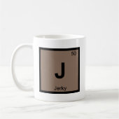 Mug J - Symbole saccadé de Tableau périodique de (Gauche)