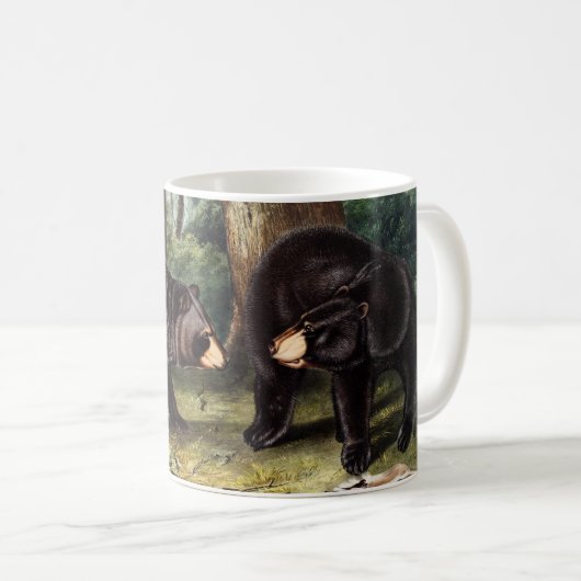 Mug J.W. Audubon - Ursus Americanus (Ours Noir) (Devant droit)