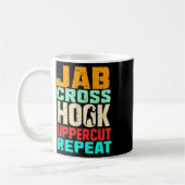 Mug Jab Cross Hook Uppercut Répéter Retro Kickboxing M (Gauche)