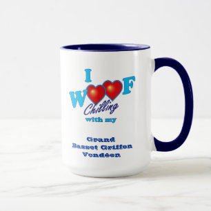 Mug J'aboie le griffon grand Vendeen de basset