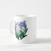Mug Jacinthe blanche et violette (Devant gauche)