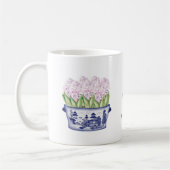 Mug Jacinthe rose dans un pot en céramique de style Ch (Gauche)