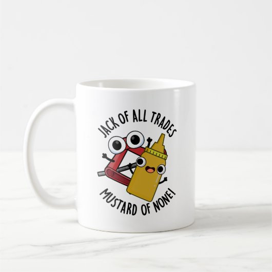 Mug Jack des métiers, moutarde de rien Blague drôle (Gauche)