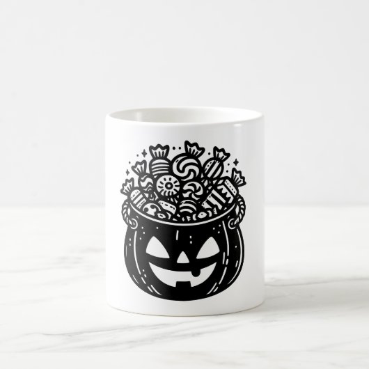 Mug Jack-o-Lantern Citrouille Pail Halloween Candy (Centre)