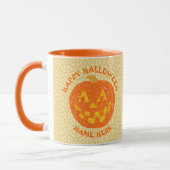 Mug Jack-o'-lantern Halloween Citrouille Personnalisé (Gauche)