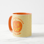 Mug Jack-o'-lantern Halloween Citrouille Personnalisé (Devant gauche)