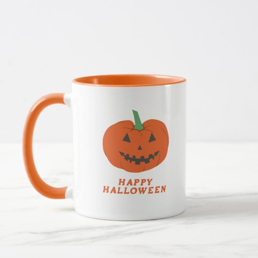 Mug Jack-o'-lantern Mug, Citrouille d'Halloween (Gauche)