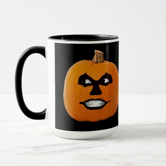 Mug Jack o' Lantern Sinister Face, Citrouille d'Hallow (Gauche)