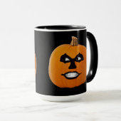 Mug Jack o' Lantern Sinister Face, Citrouille d'Hallow (Devant droit)