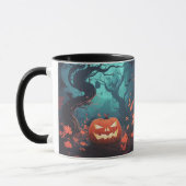 Mug Jack o' lanterne Forêt orange feuille Halloween Mu (Gauche)