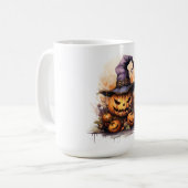 Mug Jack-o-lanternes éffrayants portant un Casquette d (Devant gauche)