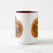 Mug Jack O'Lantern Vampire Face Halloween Citrouille (Centre)