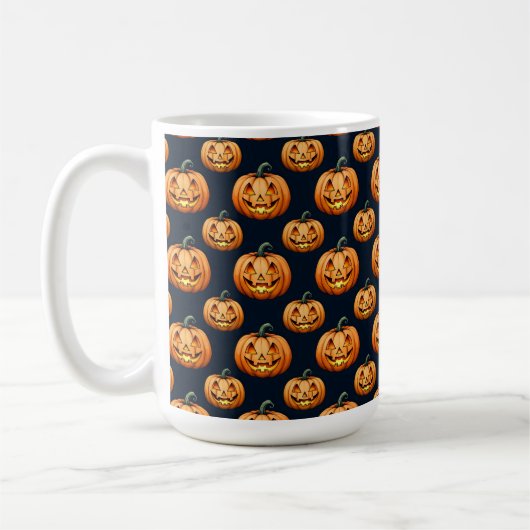 Mug Jack o'Lanterns sur Noir (Gauche)