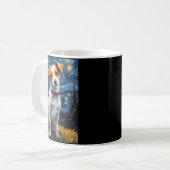 Mug Jack Russel Avec Peinture Collaire Impression (Devant gauche)