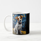 Mug Jack Russel Avec Peinture Collaire Impression (Gauche)