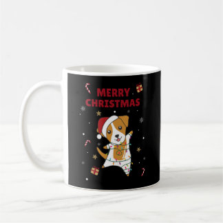 Mug Jack Russel Chien de Noël Animaux d'hiver Chiens