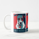 Mug Jack Russel Terrier Parodie de l'espoir politique (Gauche)