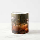 Mug Jack Russell chiot Autumn Delight Citrouille (Centre)