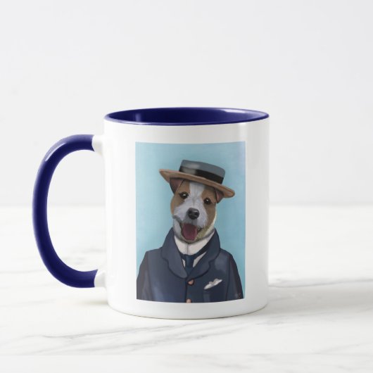 Mug Jack Russell dans un bateau (Gauche)