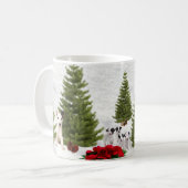 Mug Jack Russell ont vous-même un Joyeux Noël (Devant gauche)