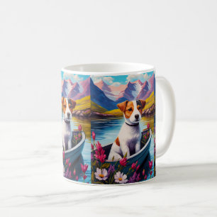 Mug Jack Russell sur une pagaie : Une aventure panoram
