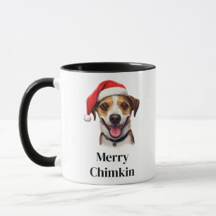 Mug Jack Russell Terrier Chien Chapeau de Père Noël No