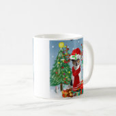 Mug Jack Russell Terrier Chien dans neige Cadeaux de N (Devant droit)