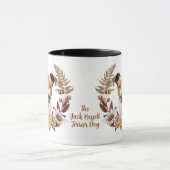 Mug Jack Russell Terrier Dog Automne Wreath (Centre)