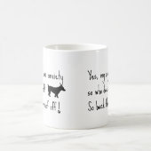 Mug Jack Russell Terrier Mon Chien Anxiété Retour Woof (Centre)