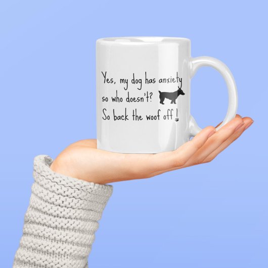 Mug Jack Russell Terrier Mon Chien Anxiété Retour Woof